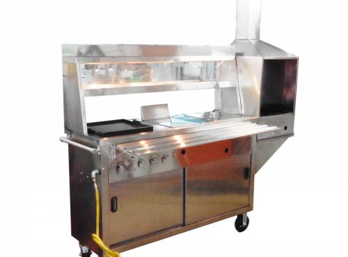 TIPO 4: CARRO DE CUATRO SERVICIOS CON VITRINA Y CHIMENEA